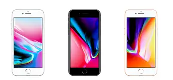 iPhoneXsシルバーvsiPhone8の色比較