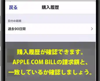 APPLE COM BILL（アップルコムビル）利用内訳の確認方法5