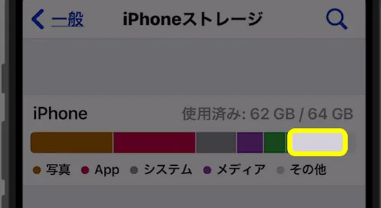 iPhoneのストレージ「その他」を減らす方法!
