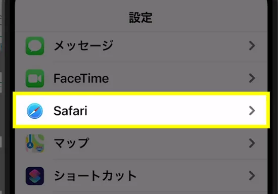 Safariの履歴削除でiPhoneストレージ「その他」を減らす4