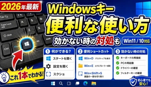 Windowsキーとは?どこ?おすすめショートカット22選!